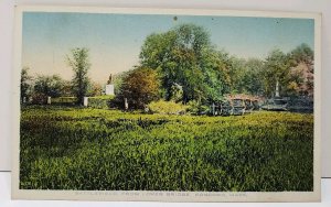 Concord Massachusetts Battlefield, From Lower Bridge Postcard D9