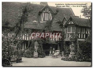 Old Postcard Hostellerie William the Conqueror Dives sur Mer Backyard of the ...