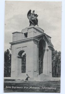 Postcard Rand Regiments War Memorial Johannesburg South Africa