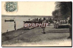 Old Postcard Army Maneuvers Angers on the Loire by Genie