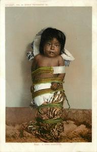 c1902 Postcard A Pima Papoose Native Americana, Detroit Photographic Co Unposted