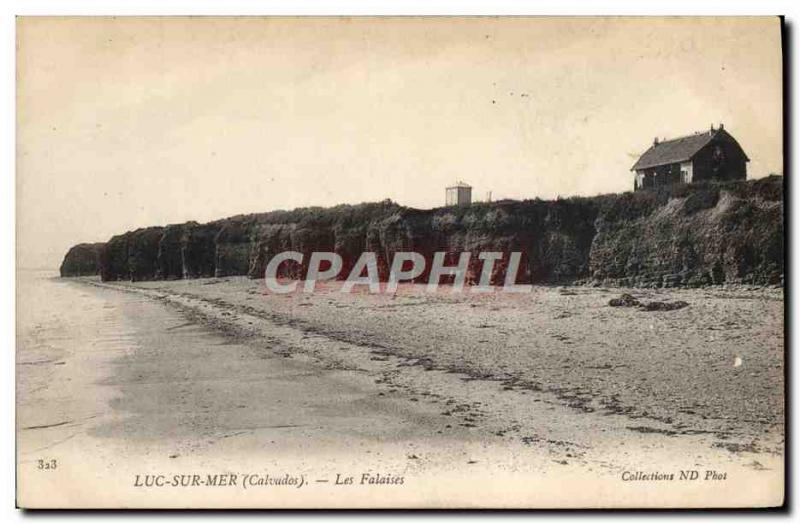 Old Postcard Luke sea cliffs