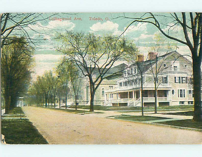 Divided-Back HOUSES ON COLLINGWOOD AVENUE Toledo Ohio OH t6737