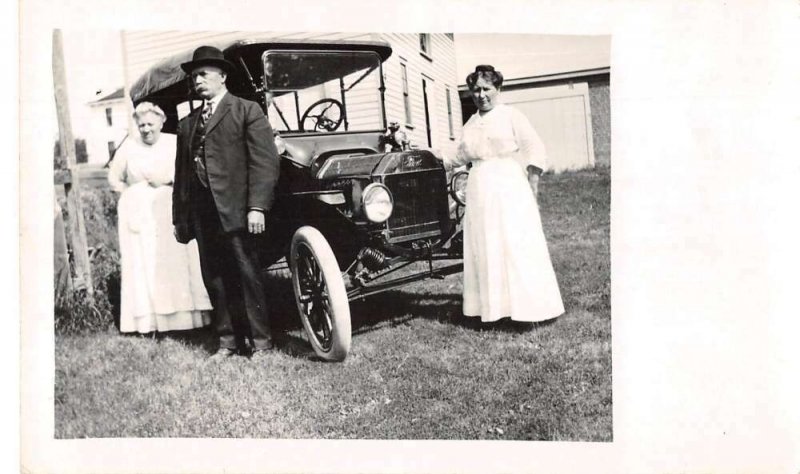 Valley City North Dakota People Ford Automobile Car Real Photo PC AA28150