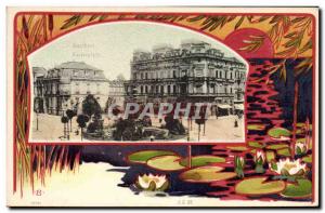 Old Postcard Illustrator Aachen Kaiserplatz