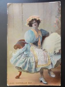 Actress Portrait: MISS GABRIELLE RAY, c1909 RP W D Downey - Pub by Philco