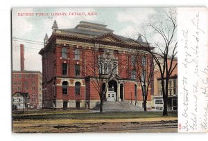 Detroit Michigan MI Postcard 1901-1907 Detroit Public Library