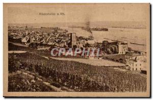 Old Postcard Rudesheim has Rh