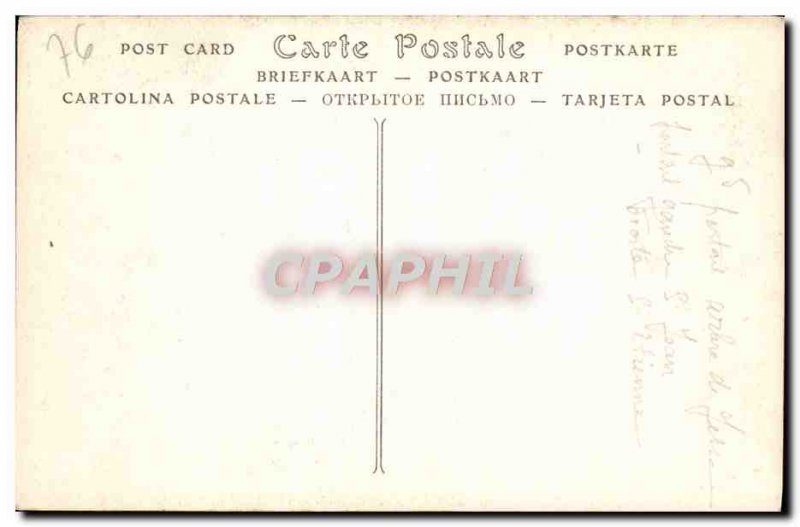 Old Postcard Rouen Cathedral The front