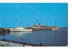 Cape May New Jersey NJ Postcard 1967 United States Coast Guard Cutter Unimak