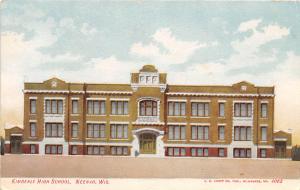 Kimberly High School Neenah Wisconsin 1910c postcard