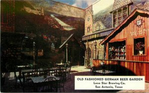 German Beer Garden Lone Star Brewing San Antonio Texas Postcard Tengg 10907