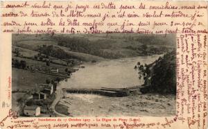 CPA Inindation du 17 Octobre 1907 - La Digue de Pinay (430443)