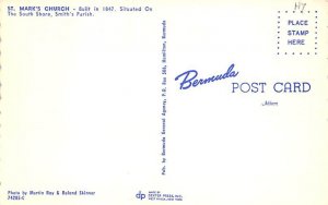 St. Mark's Church, South Shore Smith's Parish Bermuda Postcard