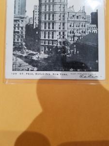 Antique Postcard, St. Paul Building, New York