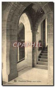 Old Postcard Maredsous Abbey Grand Staircase