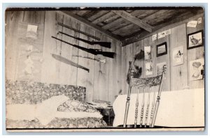 Philippines Parang Postcard RPPC Photo Hunters Cabin Guns c1910's Antique