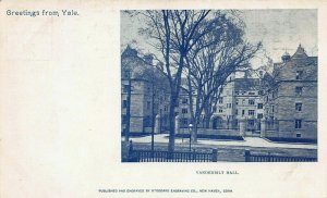 Vanderbilt Hall, Yale University, New Haven, CT., 1898  Private Mailing  Card