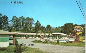 1950s KINGSLAND GEORGIA CAMDEN MOTOR LODGE US-17 W.J. BRANNEN POSTCARD P1119