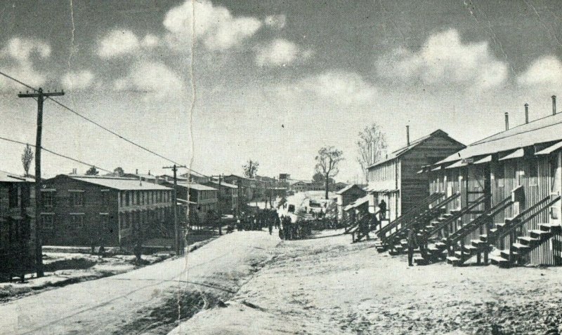 c. 1910 WWI Camp Lee Petersburg, VA Training Battalions Postcard P14 