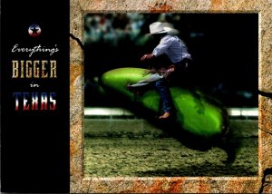 Texas Where Everthing Is Bigger Cowboy Riding Large Jalapeno Pepper 1998