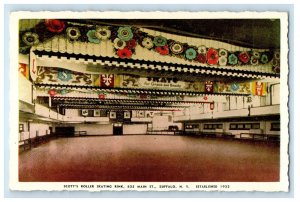 Skott Roller Skating Rink Interior View Buffalo New York NY Unposted Postcard 