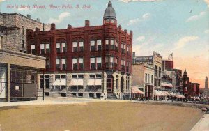 North Main Street Sioux Falls South Dakota 1911 postcard