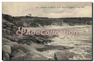 Old Postcard surroundings Brest Beach Tregana