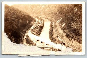 RPPC  Cumberland  Maryland   The Narrows    Postcard