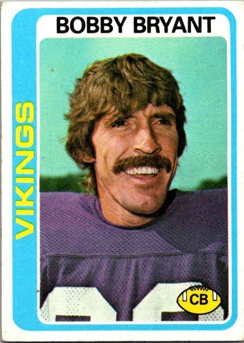 1978 Topps Football Card Bobby Bryant Minnesota Vikings sk7495