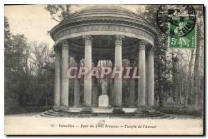 Postcard Old Versailles Petit Trianon Park Temple of Love