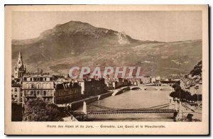 Old Postcard Alpine Road and Jura Quays Grenoble and Moucherotte