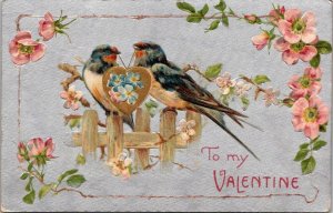 Valentine's Day With Birds and Of Flowers 1908