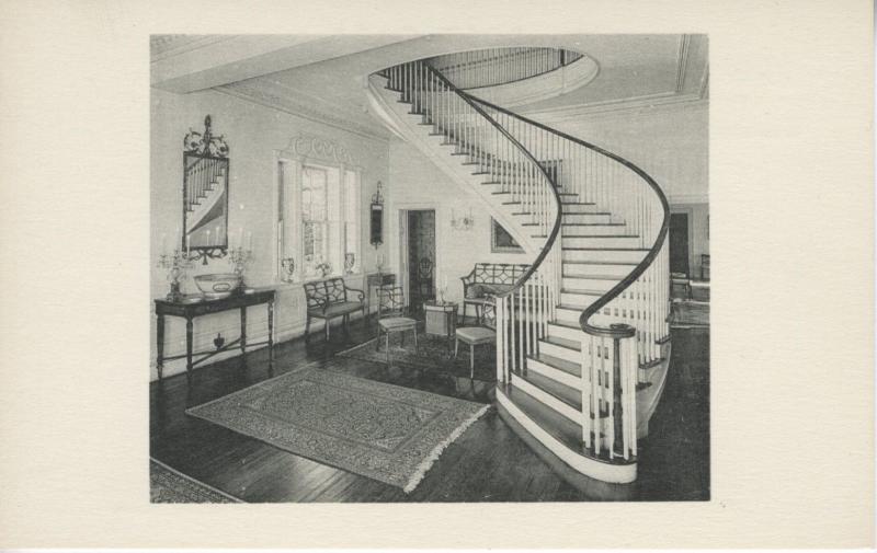 Montmorenci Circular Staircase Henry Francis Du Pont Winterthur Museum Postcard