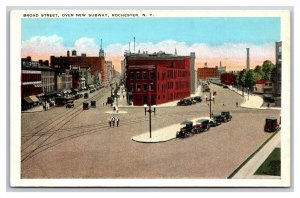 Broad Street View Rochester New York NY UNP WB Postcard Q23