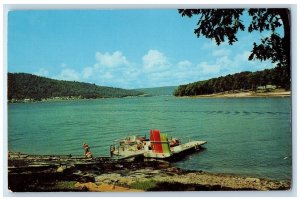 c1960 Deep Creek Lake Garrett Dock Pier County Oakland Maryland Vintage Postcard
