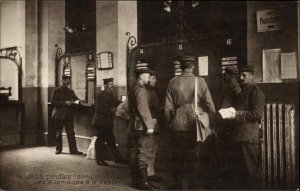 WWI Lille - German Soldiers at Post Office La Poste c1915 Postcard