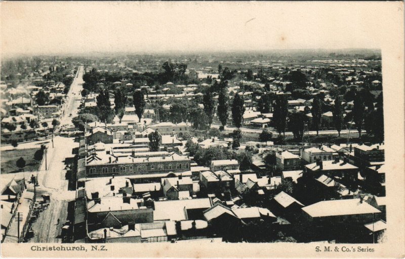 PC NEW ZEALAND, CHRISTCHURCH, GENERAL VIEW, Vintage Postcard (B41374)