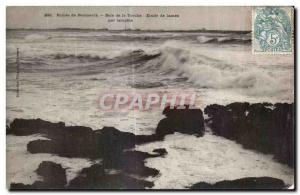 Old Postcard Pointe Penmarch Bay Torch blades study by storm