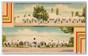 c1940's Camp Moultrie Restaurant Building Cottage Blytheville Arkansas Postcard