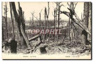 Old Postcard Pinon La Foret Army