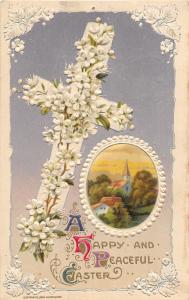 F30/ Easter Postcard Holiday Greetings 1911 John Winsch Signed Cross 16