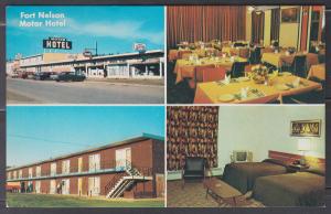 CANADA POSTCARD 0001 - FORT NELSON MOTOR HOTEL BC - c1960S UNUSED