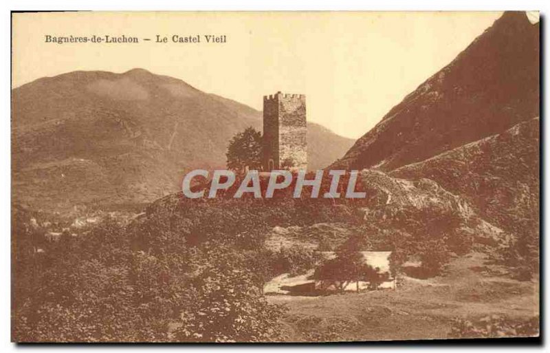 Old Postcard Bagneres de Luchon Old Castel