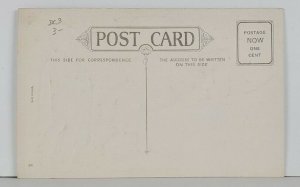 A Merry Christmas Surprised by Snowman Gilded Postcard Q5