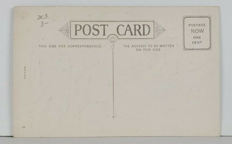 A Merry Christmas Surprised by Snowman Gilded Postcard Q5