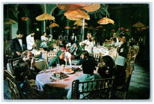 c1950's Playing Violin for Customers The Manila Hotel Philippines Postcard