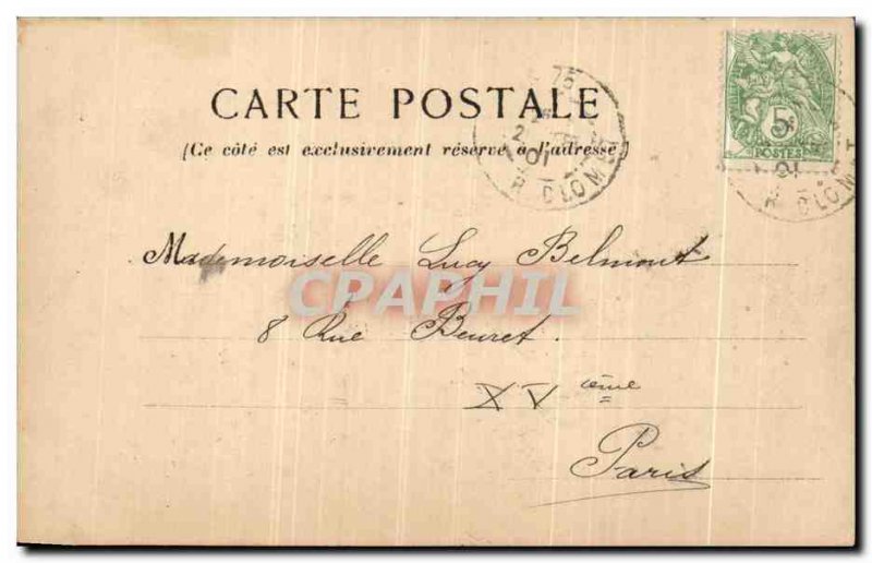 Old Postcard The Paris Arc de L Etoile