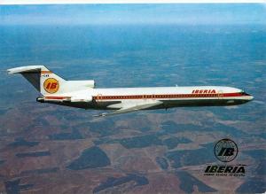 Iberia International Airlines Spain Boeing 727/256 Jet Airplane Plane Postcard