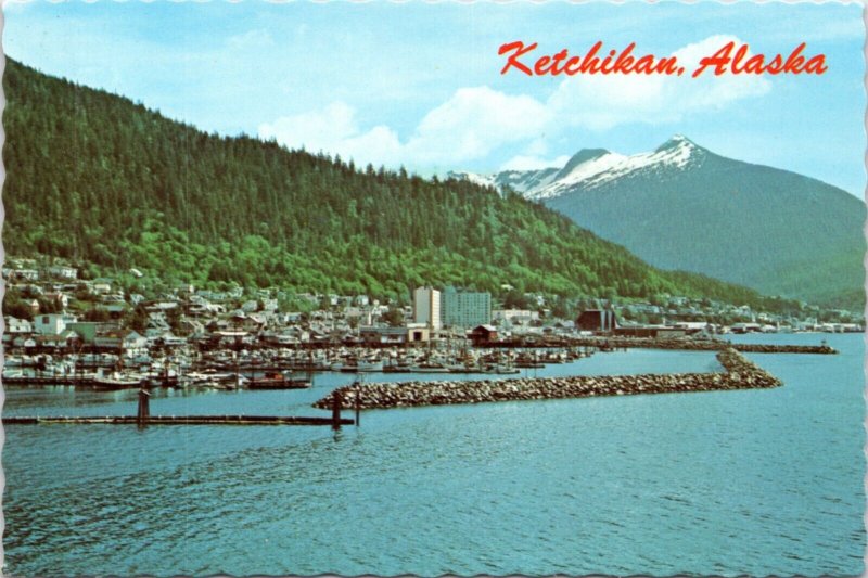 Postcard Alaska Ketchikan along the Tongass Narrows